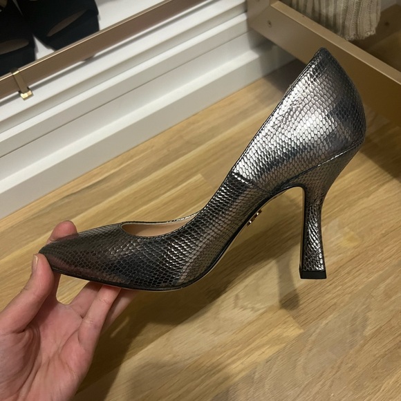 Beautiisoles pumps silver snake print - Picture 2 of 3
